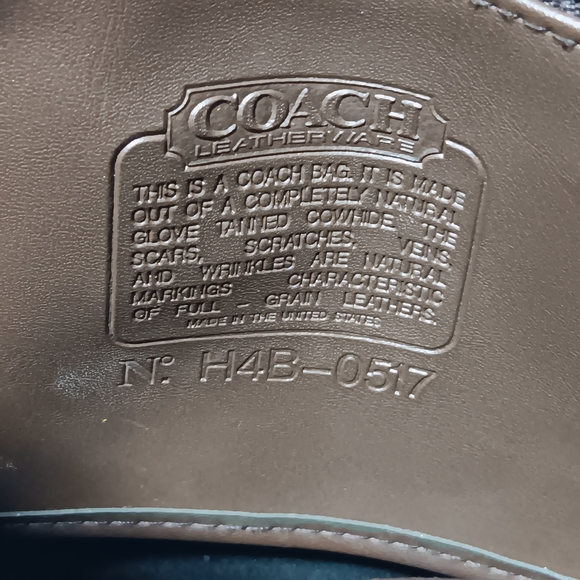 Coach Brown Leather Shoulder Bag - Picture 4 of 4